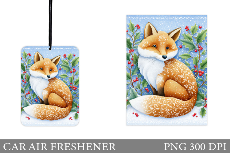 Cute Fox Car Air Freshener. Christmas Car Air Freshener