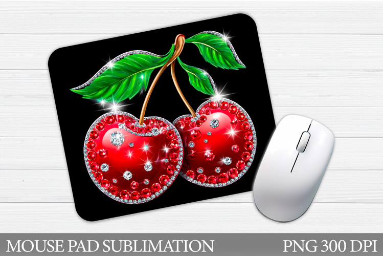 Cherries Mouse Pad. Cherry Mouse Pad Sublimation