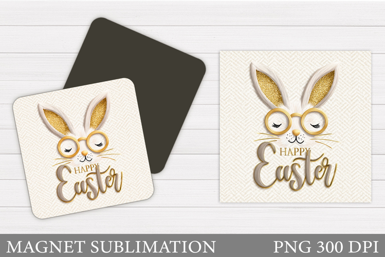 Easter Bunny Magnet Design. Easter Magnet Sublimation