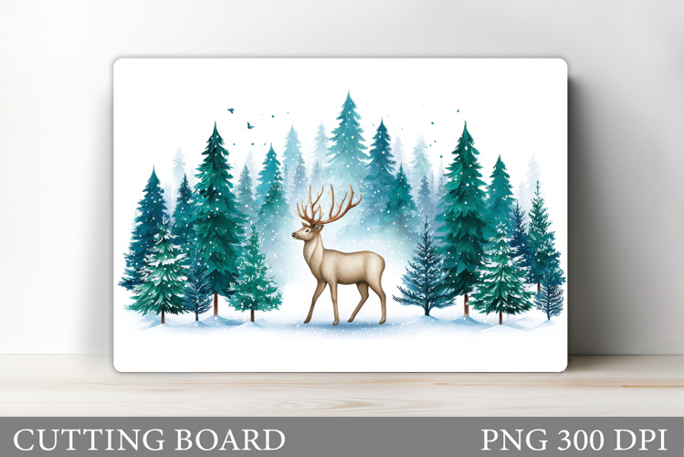 Reindeer Cutting Board. Christmas Cutting Board Design