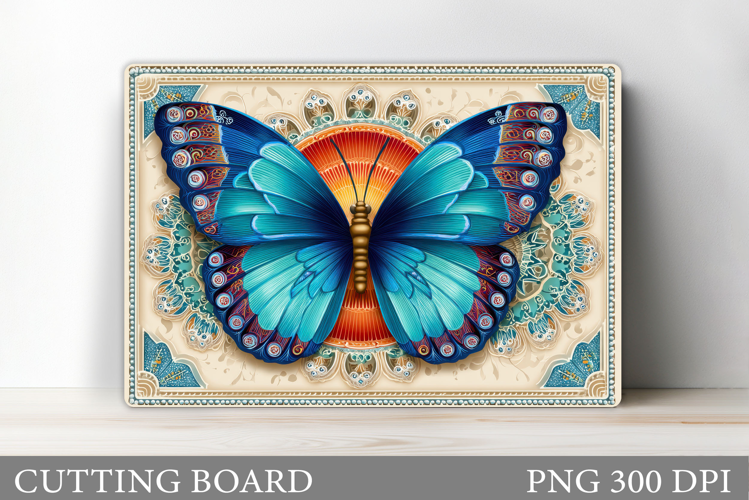 Butterfly Cutting Board. Flowers Cutting Board Sublimation