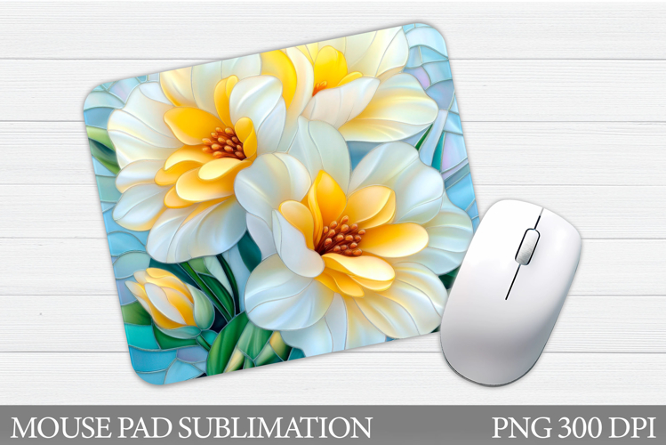 Floral Mouse Pad Design. Flowers Mouse Pad Sublimation
