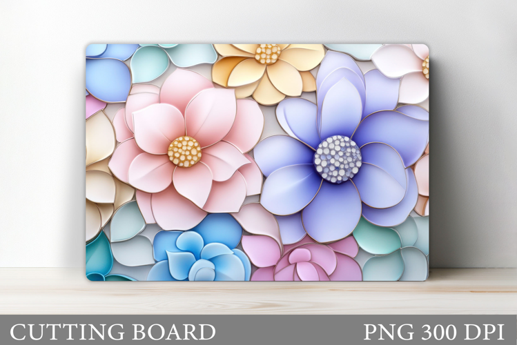 Flowers Cutting Board. Floral Cutting Board Sublimation