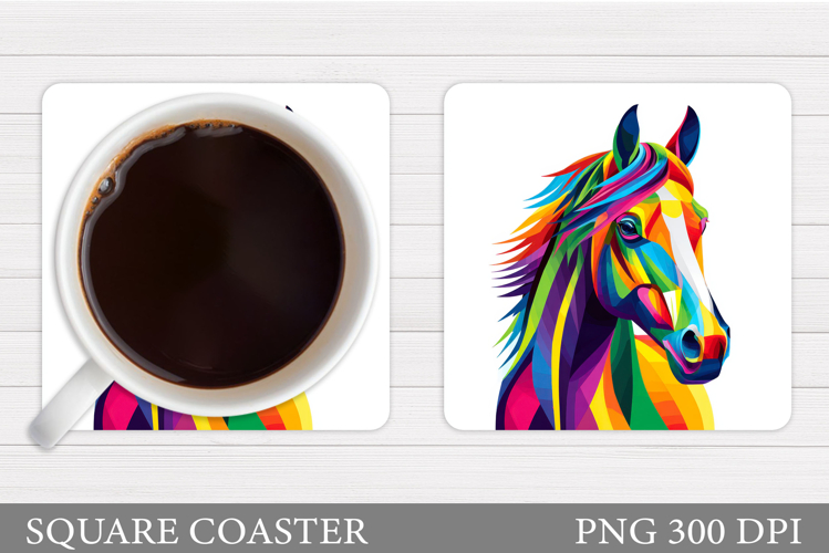 Horse Coaster Design. Horse Sublimation