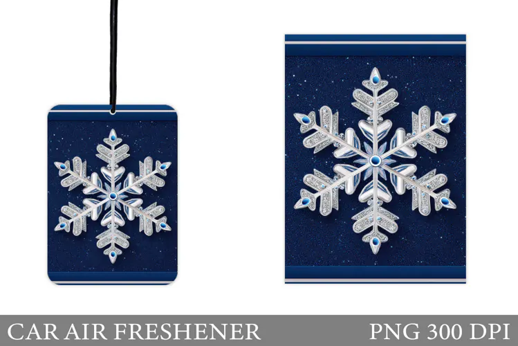 Snowflake Car Air Freshener. Christmas Car Air Freshener