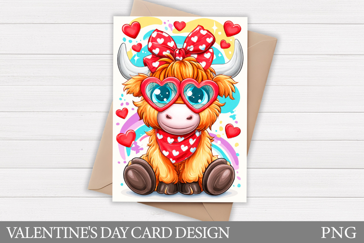 Valentines Cow Card Design. Valentines Card Printable