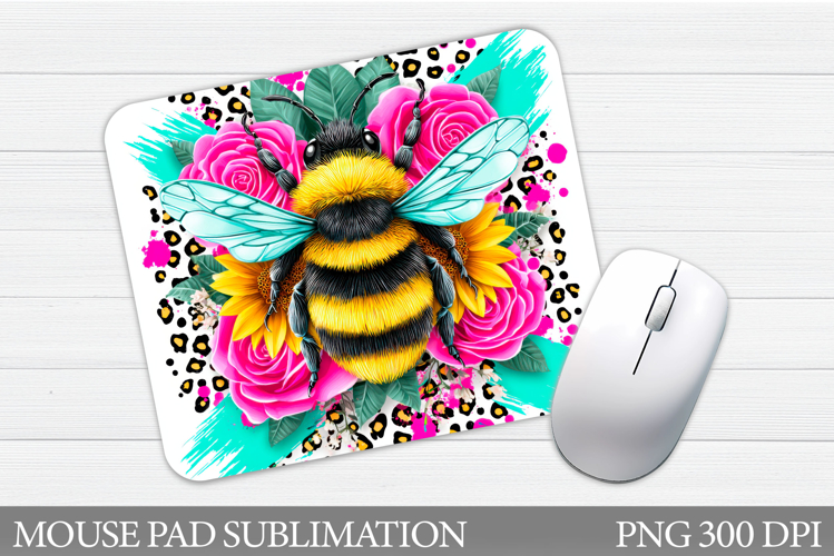 Bee Mouse Pad Design. Bee Sublimation
