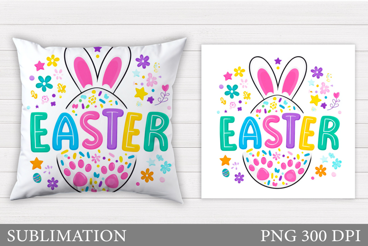 Easter Egg Pillow Sublimation. Easter Pillow Design