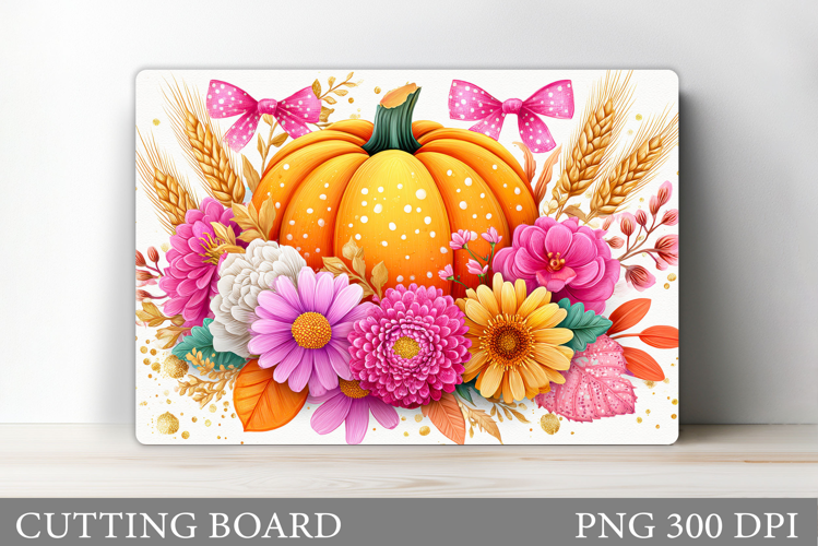 Pumpkin Cutting Board Design. Pumpkin Sublimation