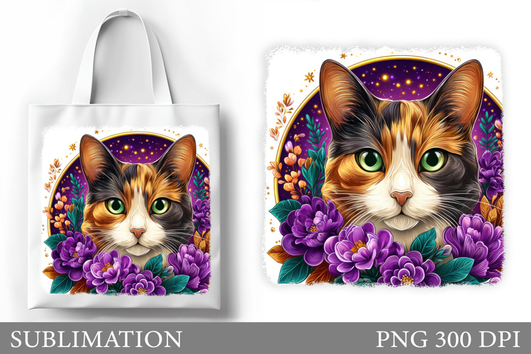 Cat Sublimation. Cat Tote Bag Sublimation