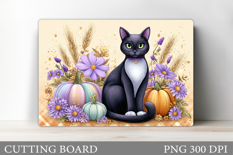 Halloween Cat Cutting Board. Halloween Cutting Board