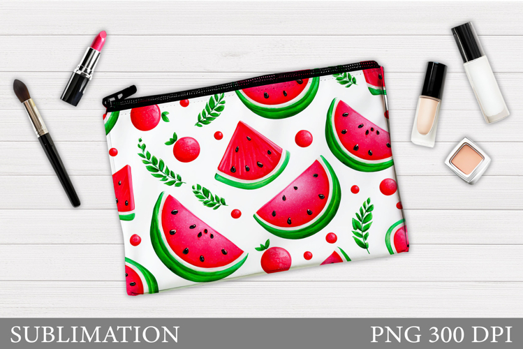 Watermelon Cosmetics Bag. Watermelon Makeup Bag Sublimation