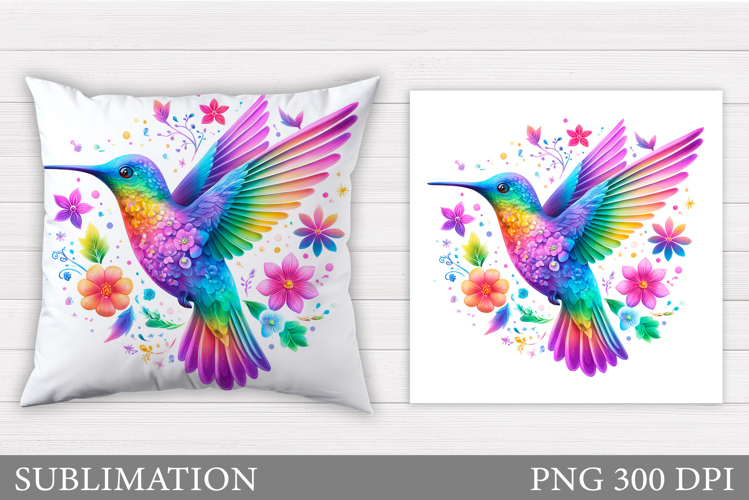 Hummingbird Pillow Sublimation. Hummingbird Sublimation