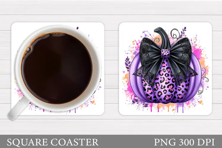 Pumpkin Coaster Design. Pumpkin Sublimation