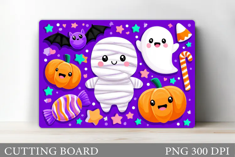 Halloween Cutting Board Design. Halloween Sublimation
