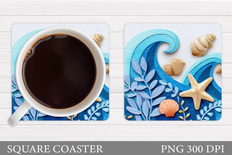 Sea Coaster Design. Sea Sublimation
