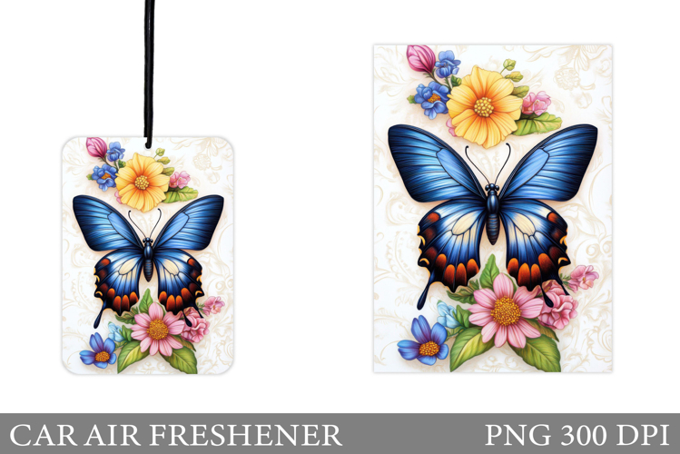 Butterfly Car Air Freshener. Car Air Freshener Sublimation