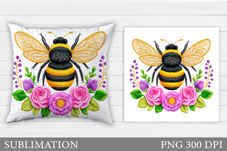 Bee Pillow Sublimation. Bee Sublimation