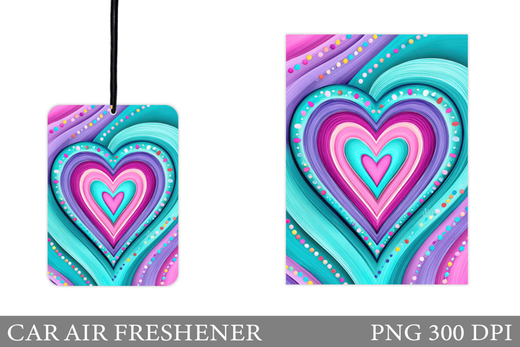 Heart Car Air Freshener. Valentines Day Car Air Freshener