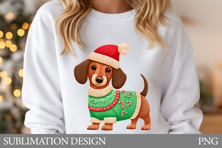 Christmas Dog T-Shirt Design. Christmas Sublimation