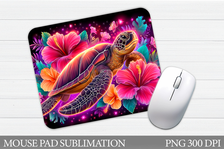Turtle Mouse Pad Design. Sea Turtle Mouse Pad Sublimation