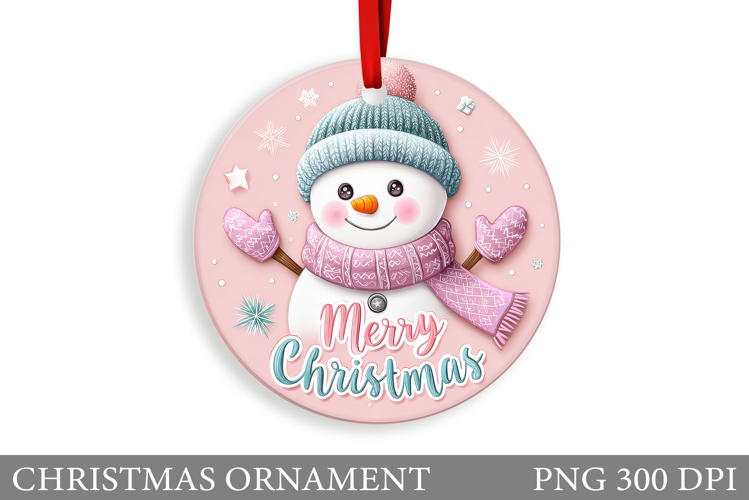 Cute Santa Claus Christmas Ornament. Santa Claus Sublimation