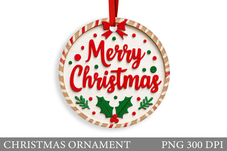Christmas Ornament Sublimation. Winter Christmas Ornament