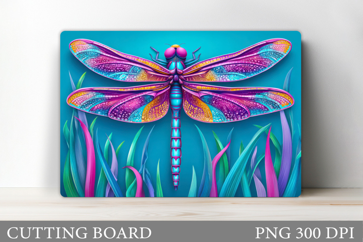 Dragonfly Cutting Board Design. Dragonfly Sublimation