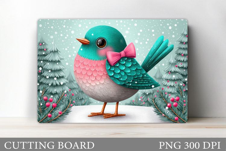 Christmas Bird Cutting Board. Christmas Cutting Board Design