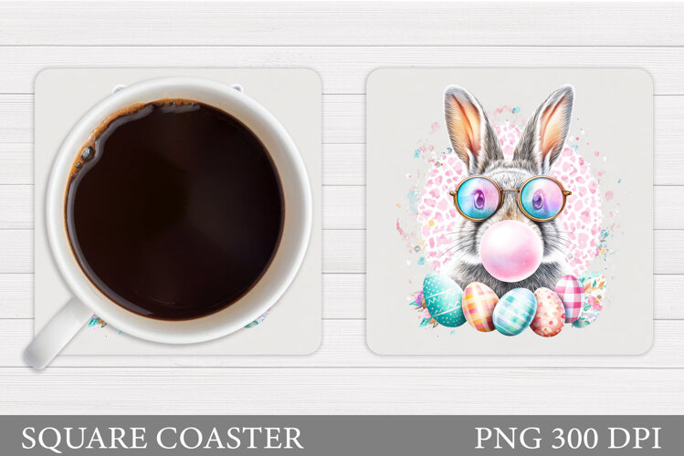 Easter Bunny Coaster. Bunny Easter Coaster Design example image 1