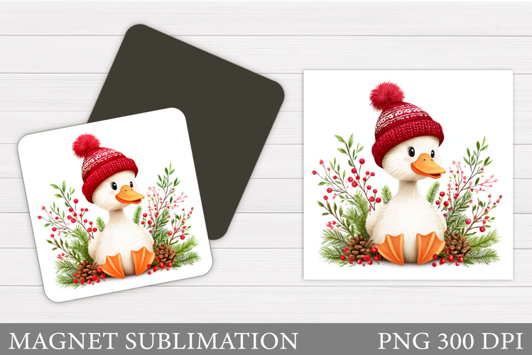 Christmas Goose Magnet. Christmas Magnet Sublimation