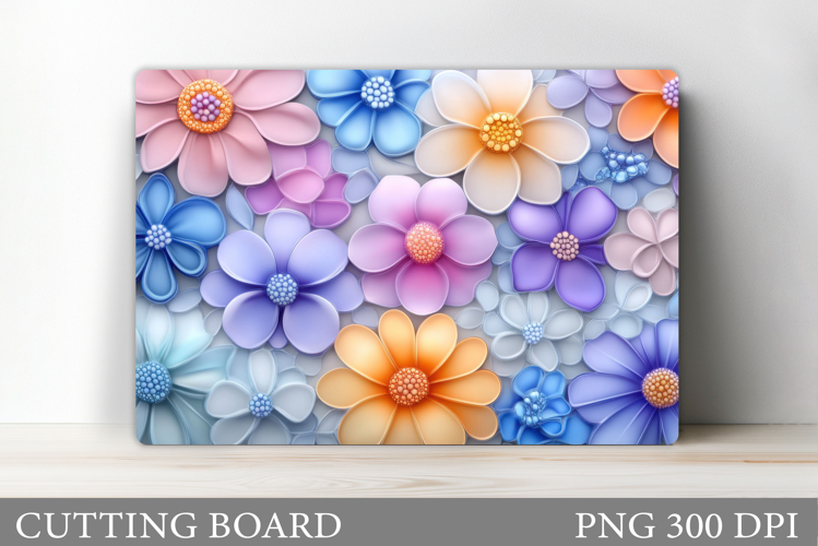 Flowers Cutting Board. Floral Cutting Board Sublimation