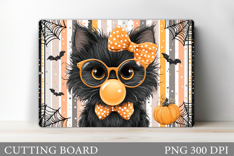 Halloween Cat Cutting Board. Halloween Cutting Board