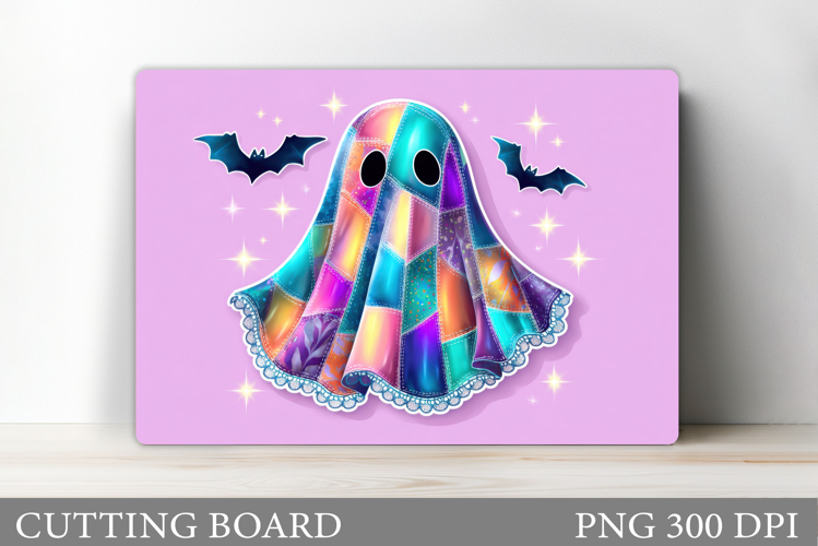 Ghost Cutting Board Sublimation. Halloween Cutting Board