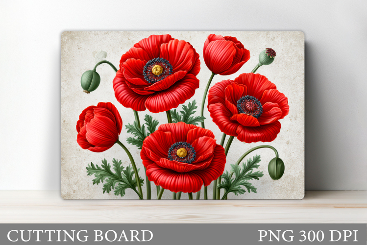 Flowers Cutting Board. Floral Cutting Board Sublimation