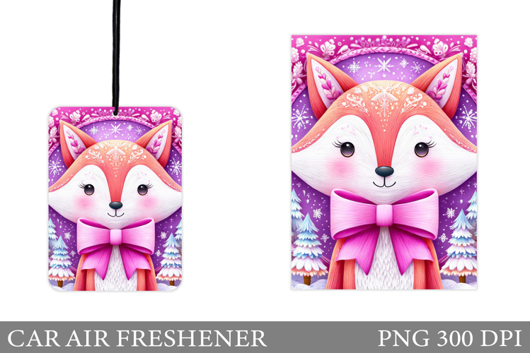 Cute Fox Car Air Freshener. Christmas Car Air Freshener