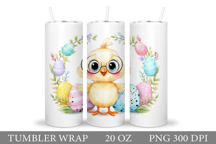 Easter Chick Tumbler Design. Easter Tumbler Sublimation