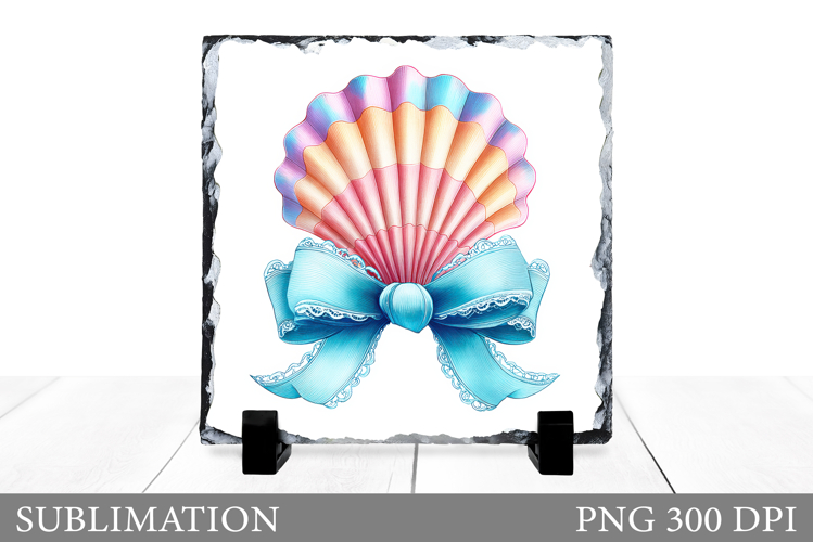 Seashell Slate Design. Seashell Sublimation