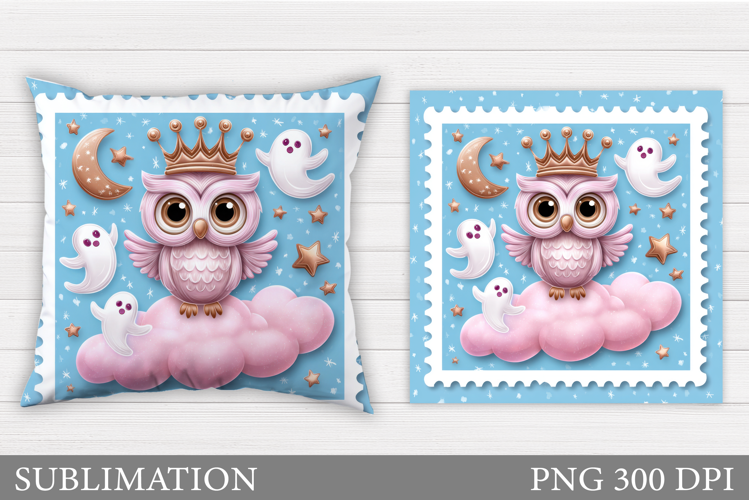 Halloween Owl Pillow. Halloween Pillow Sublimation