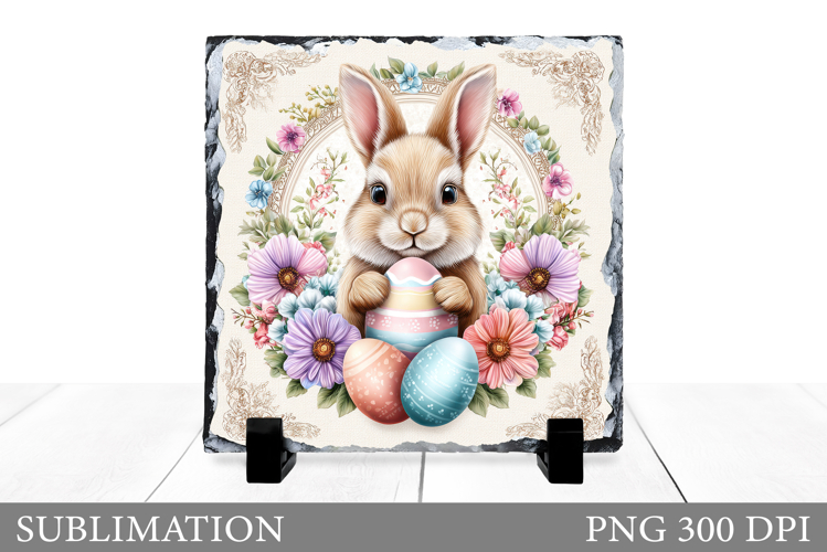 Easter Bunny Sublimation. Easter Bunny Slate Design