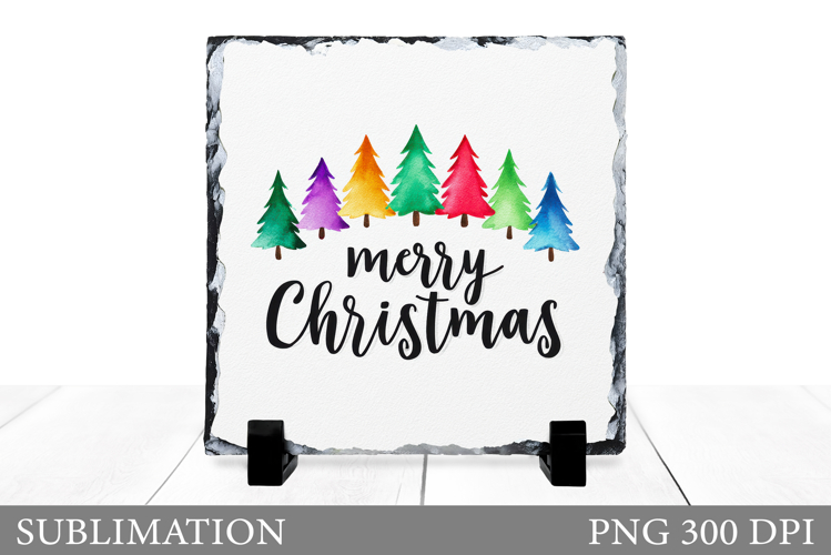 Christmas Tree Sublimation. Christmas Tree Slate Design