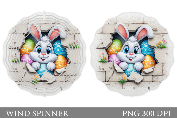 Easter Bunny Wind Spinner. Easter Wind Spinner Design