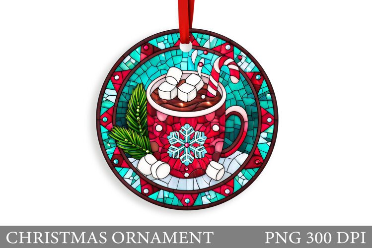 Christmas Ornament Sublimation. Merry Christmas Ornament example image 1