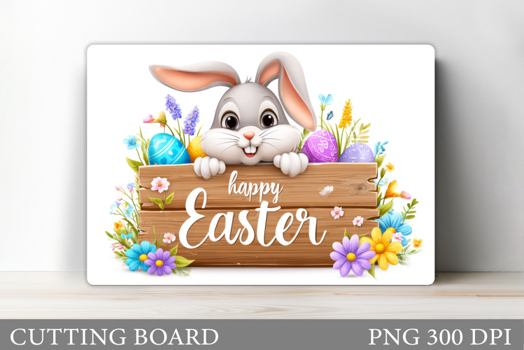 Easter Bunny Cutting Board. Easter Cutting Board Sublimation