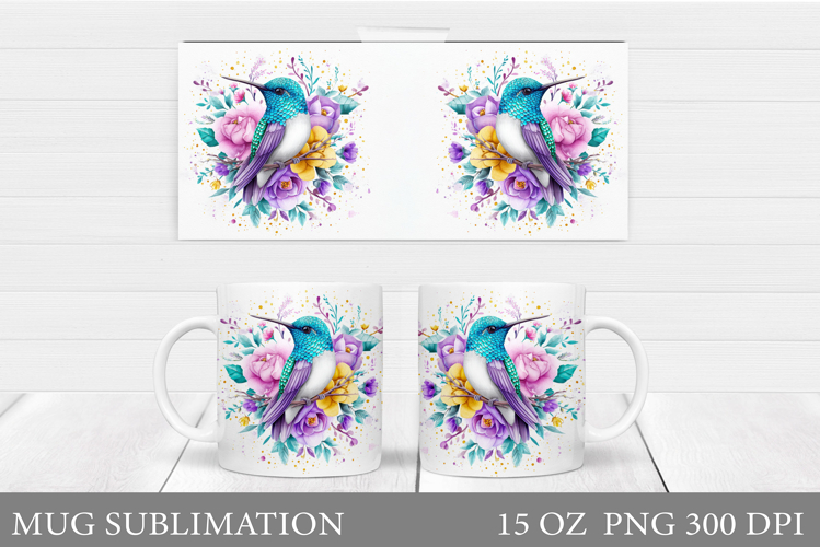 Hummingbird Mug Design. Hummingbird Sublimation