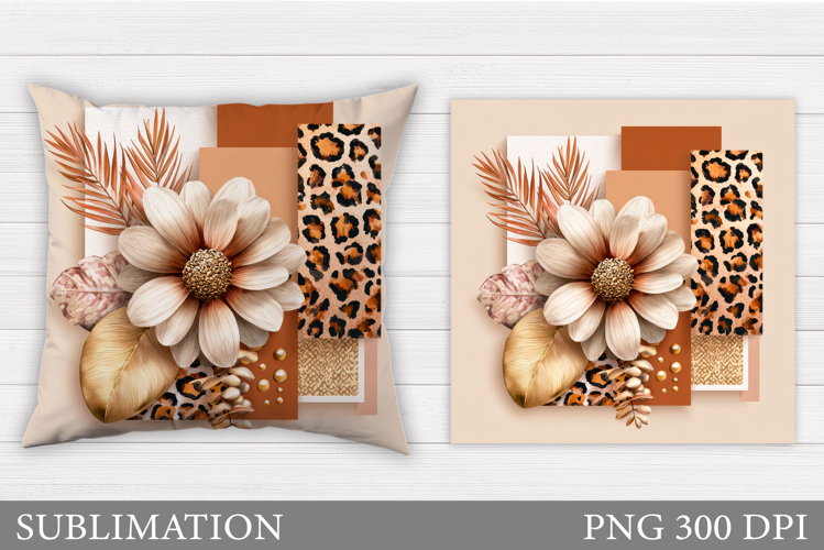 Flowers Pillow Design. Floral Pillow Sublimation