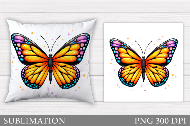 Butterfly Pillow Sublimation. Butterfly Sublimation