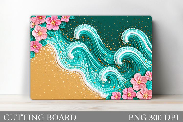 Sea Cutting Board Design. Beach Sublimation example image 1