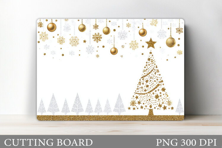 Christmas Tree Cutting Board Design. Kitchen Cutting Board example image 1