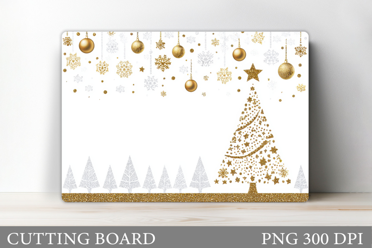 Christmas Tree Cutting Board Design. Kitchen Cutting Board